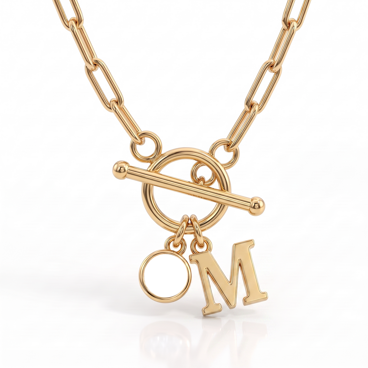 Initial Birthstone Necklace "Sage"