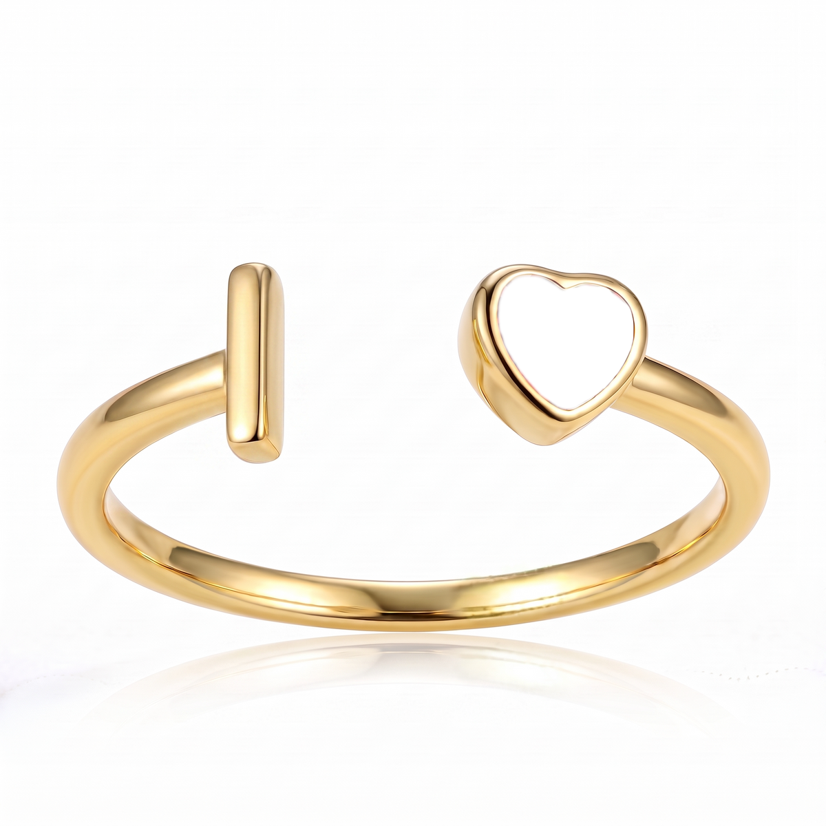 Adjustable Initial Birthstone Ring "Cleo"