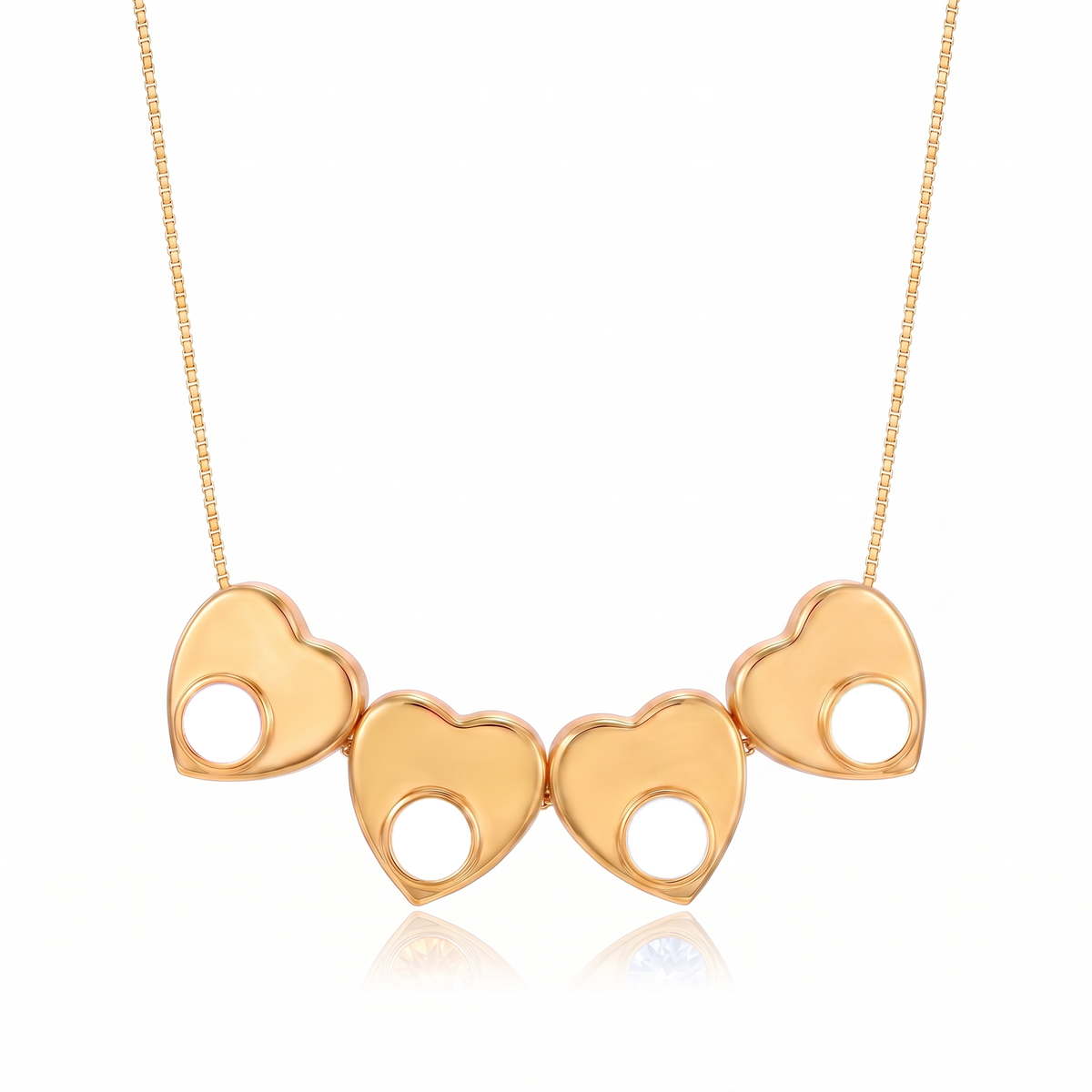 Initial Birthstone Necklace "Lila"