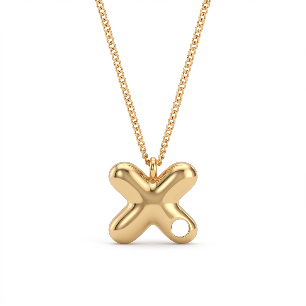 Initial Birthstone Necklace "Faye"