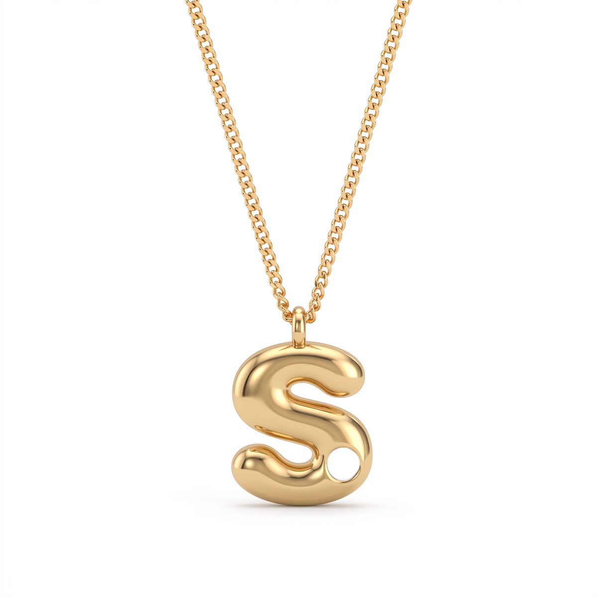 Initial Birthstone Necklace "Faye"