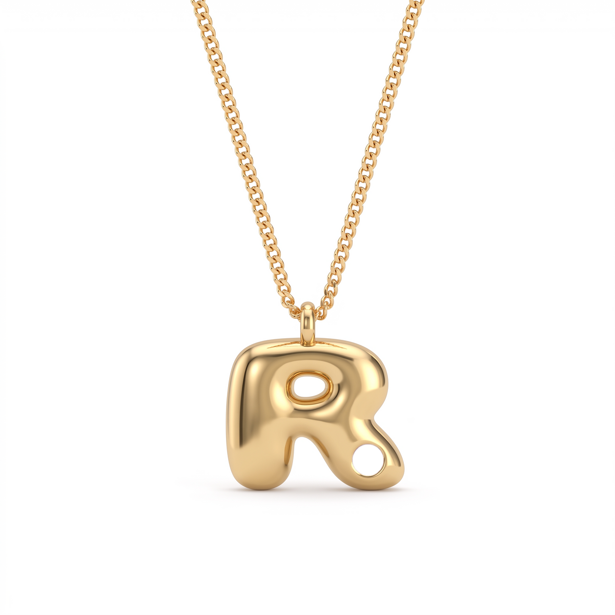 Initial Birthstone Necklace "Faye"
