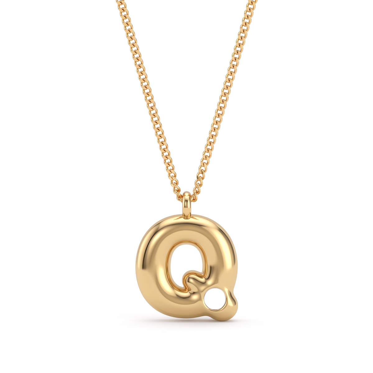 Initial Birthstone Necklace "Faye"