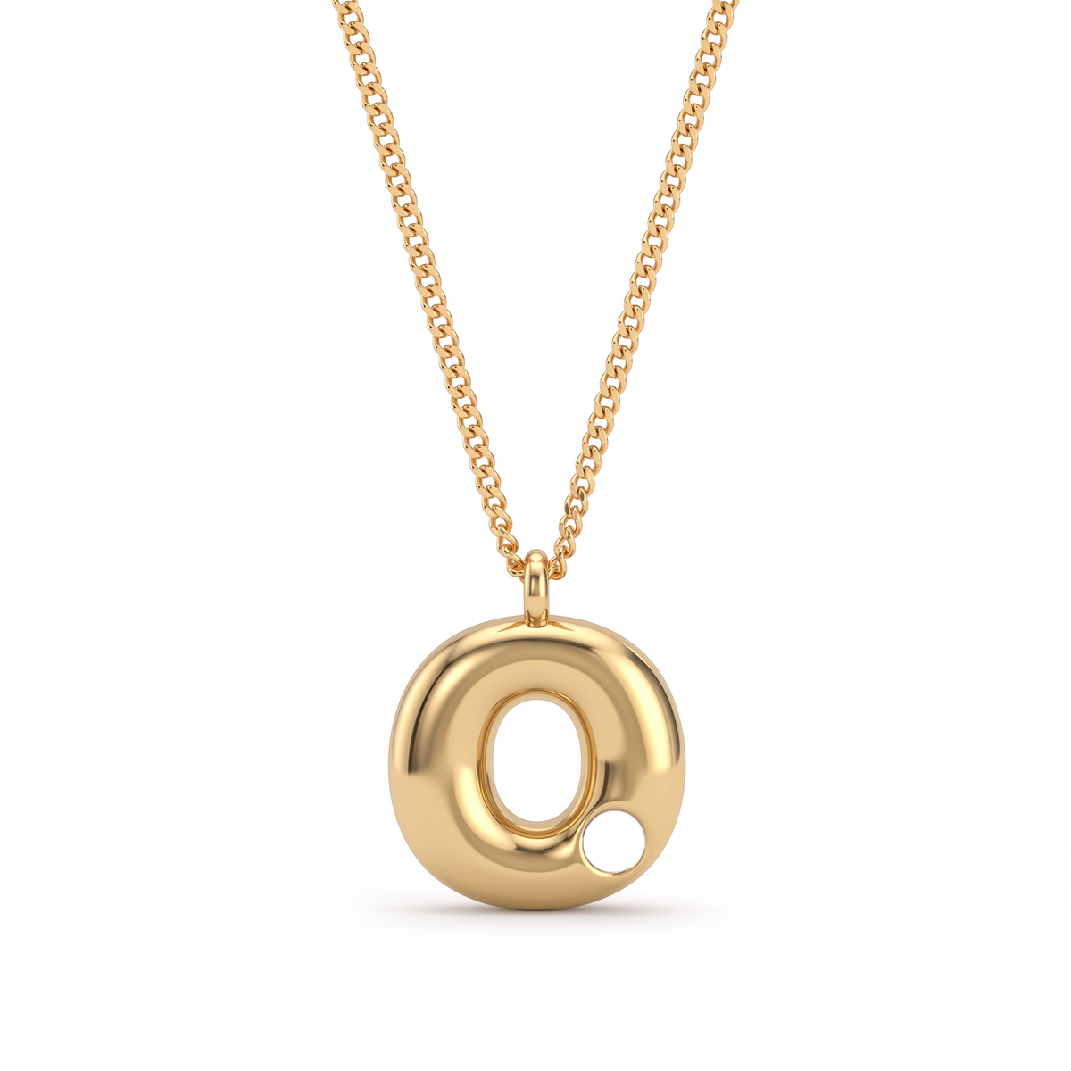 Initial Birthstone Necklace "Faye"