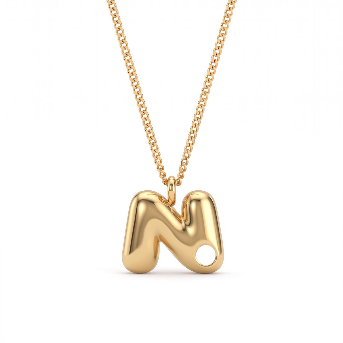 Initial Birthstone Necklace "Faye"