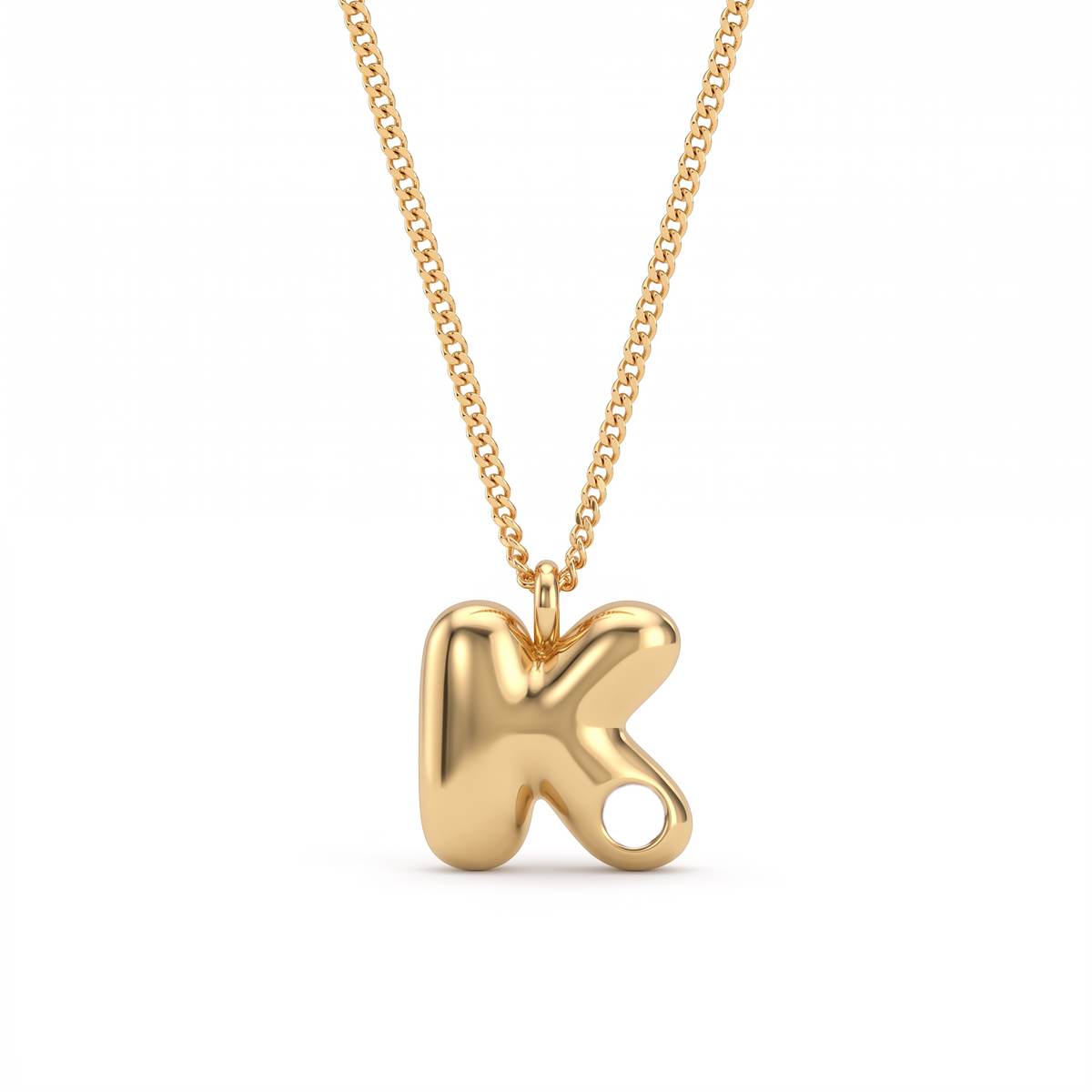 Initial Birthstone Necklace "Faye"