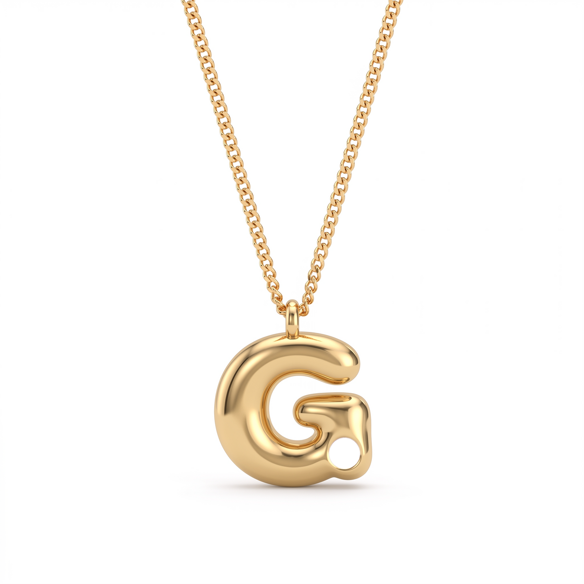 Initial Birthstone Necklace "Faye"