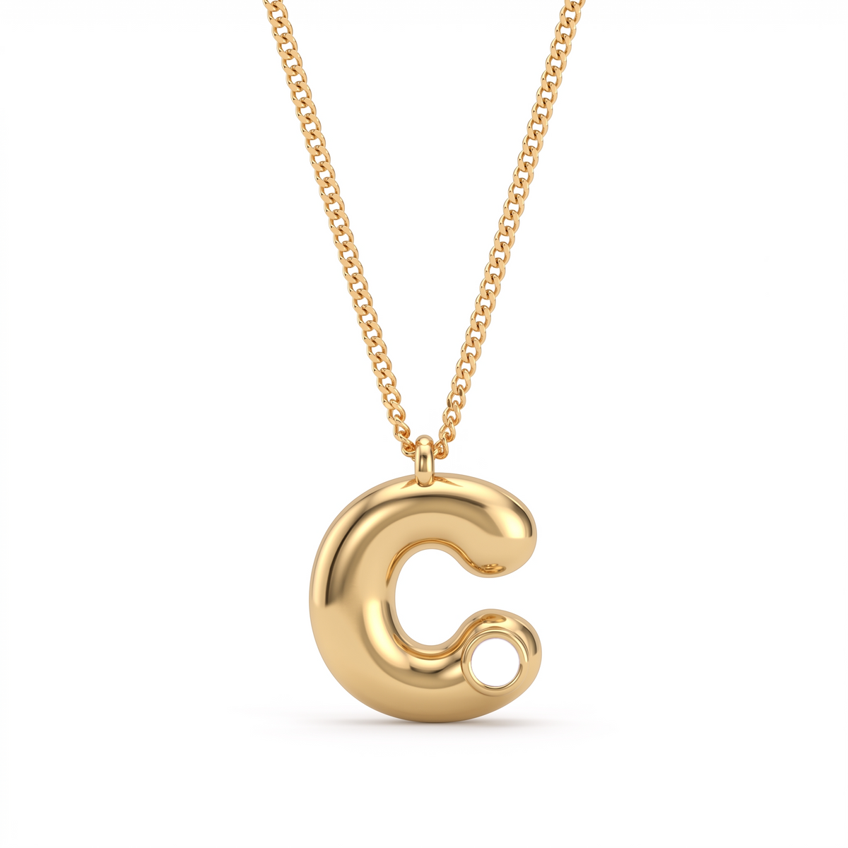 Initial Birthstone Necklace "Faye"