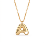 Initial Birthstone Necklace "Faye"