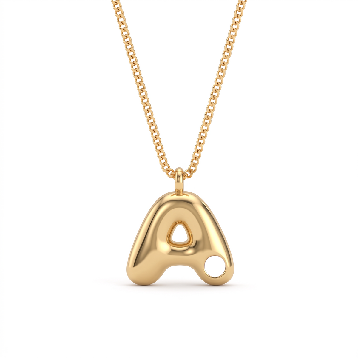 Initial Birthstone Necklace "Faye"