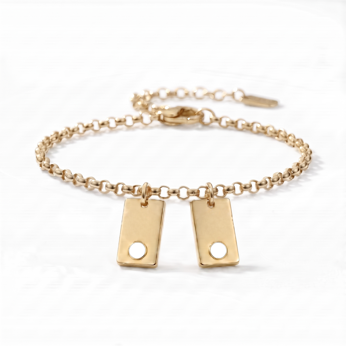 Initial Birthstone Bracelet "Nova"