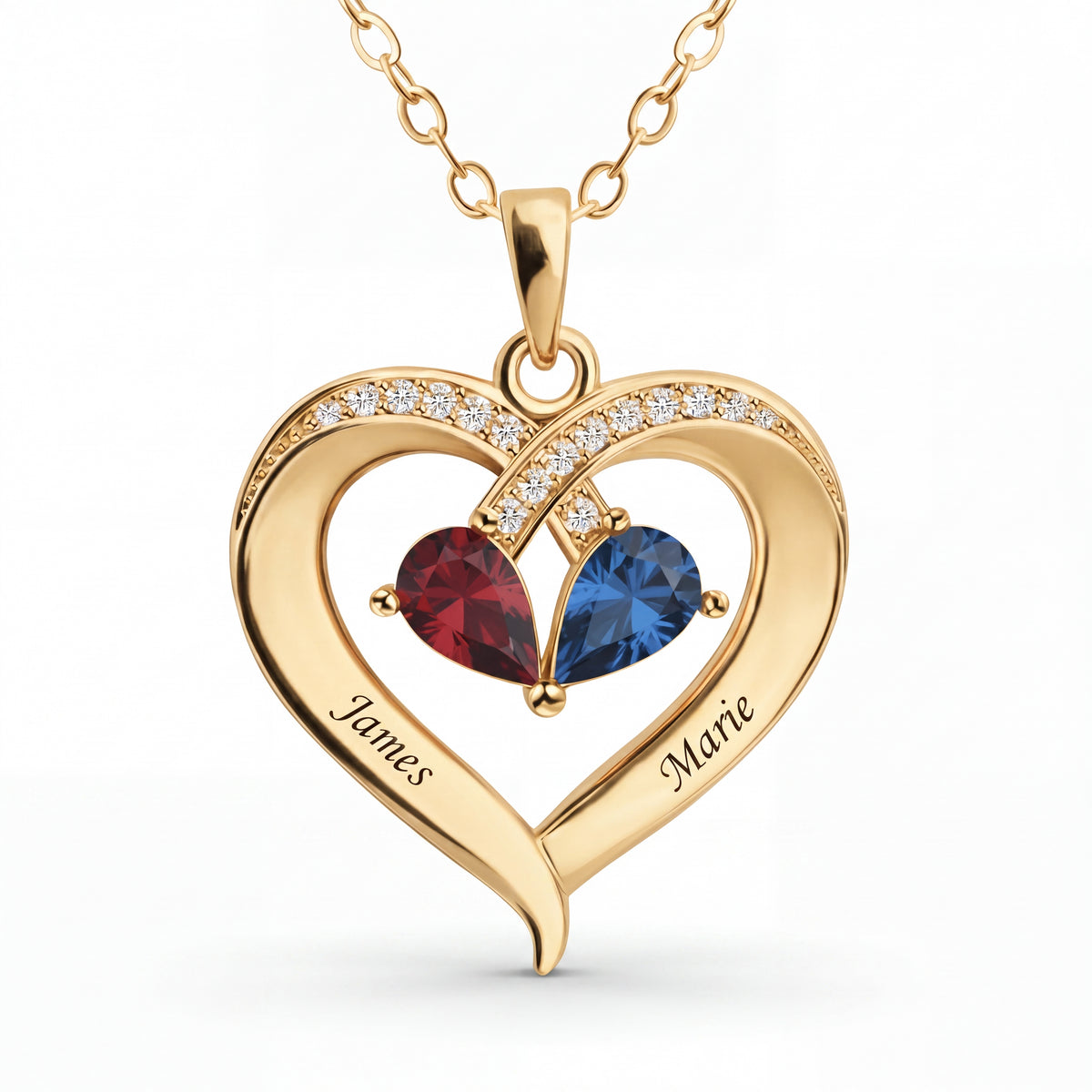 BirthStone Necklace "Duo"