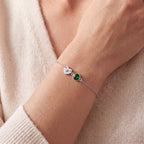 Initial BirthStone Bracelet "Mira"