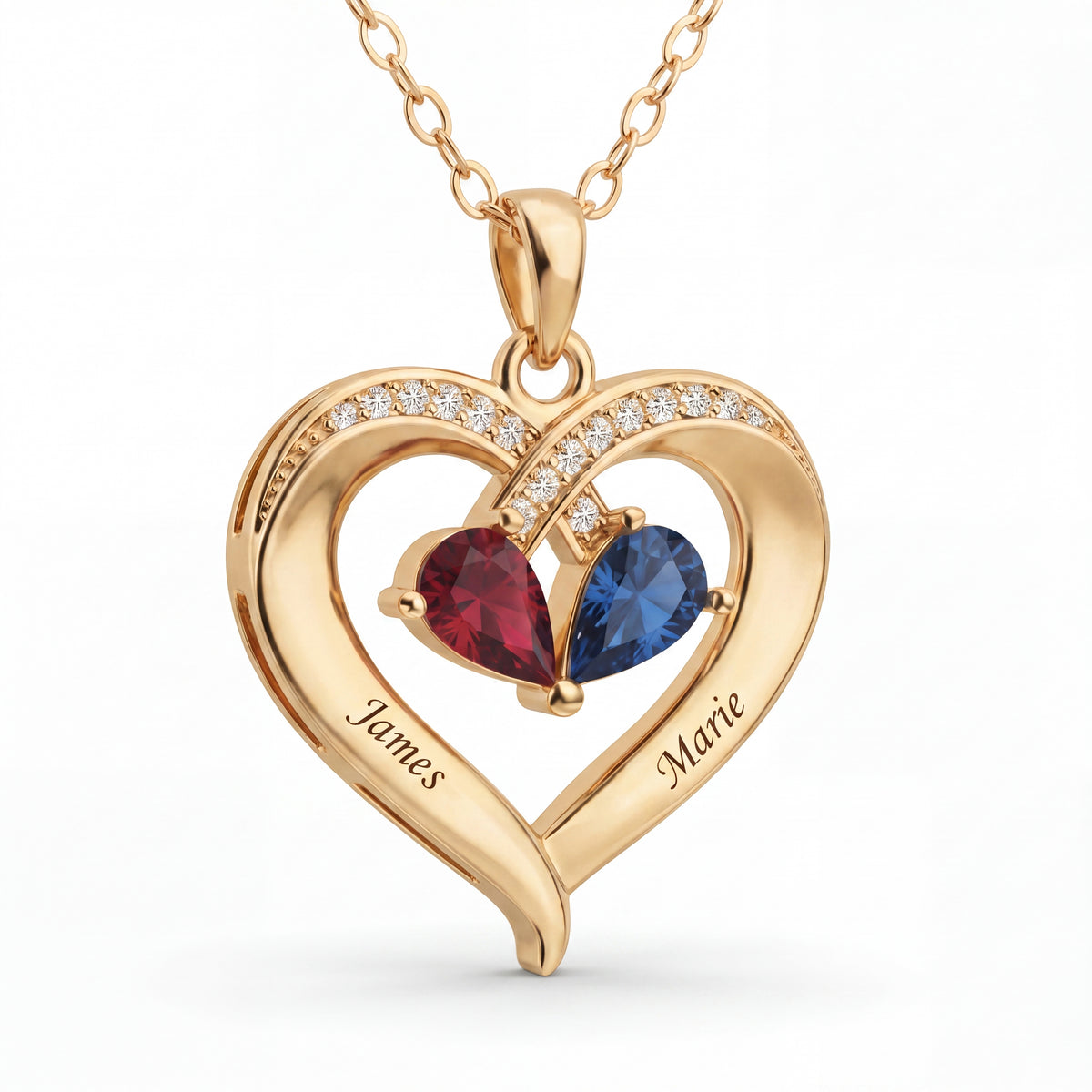 BirthStone Necklace "Duo"