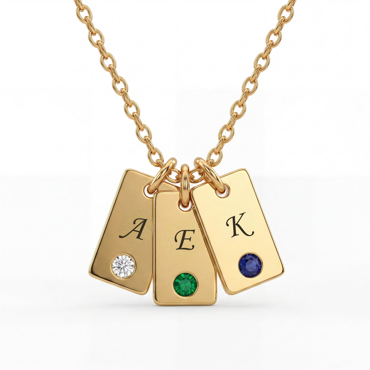 Initial BirthStone Necklace "Nova"