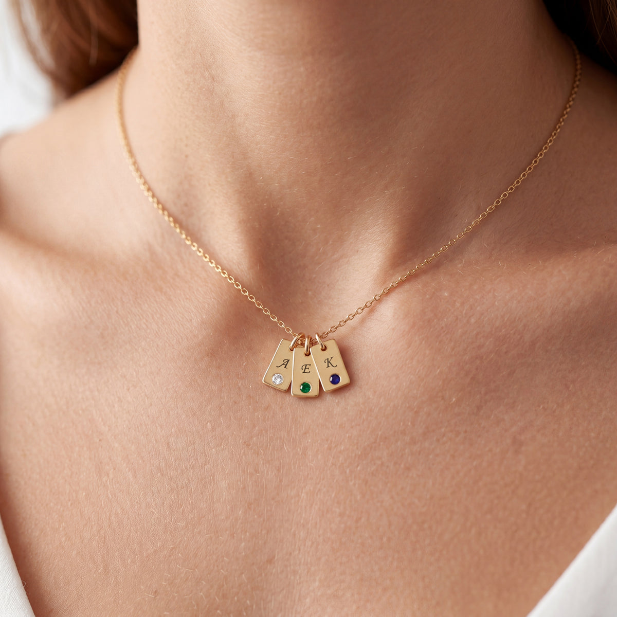 Initial BirthStone Necklace "Nova"