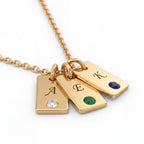 Initial BirthStone Necklace "Nova"