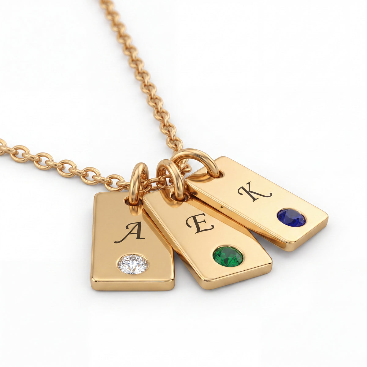 Initial BirthStone Necklace "Nova"