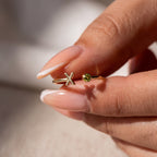 Adjustable Initial Birthstone Ring "Tove"
