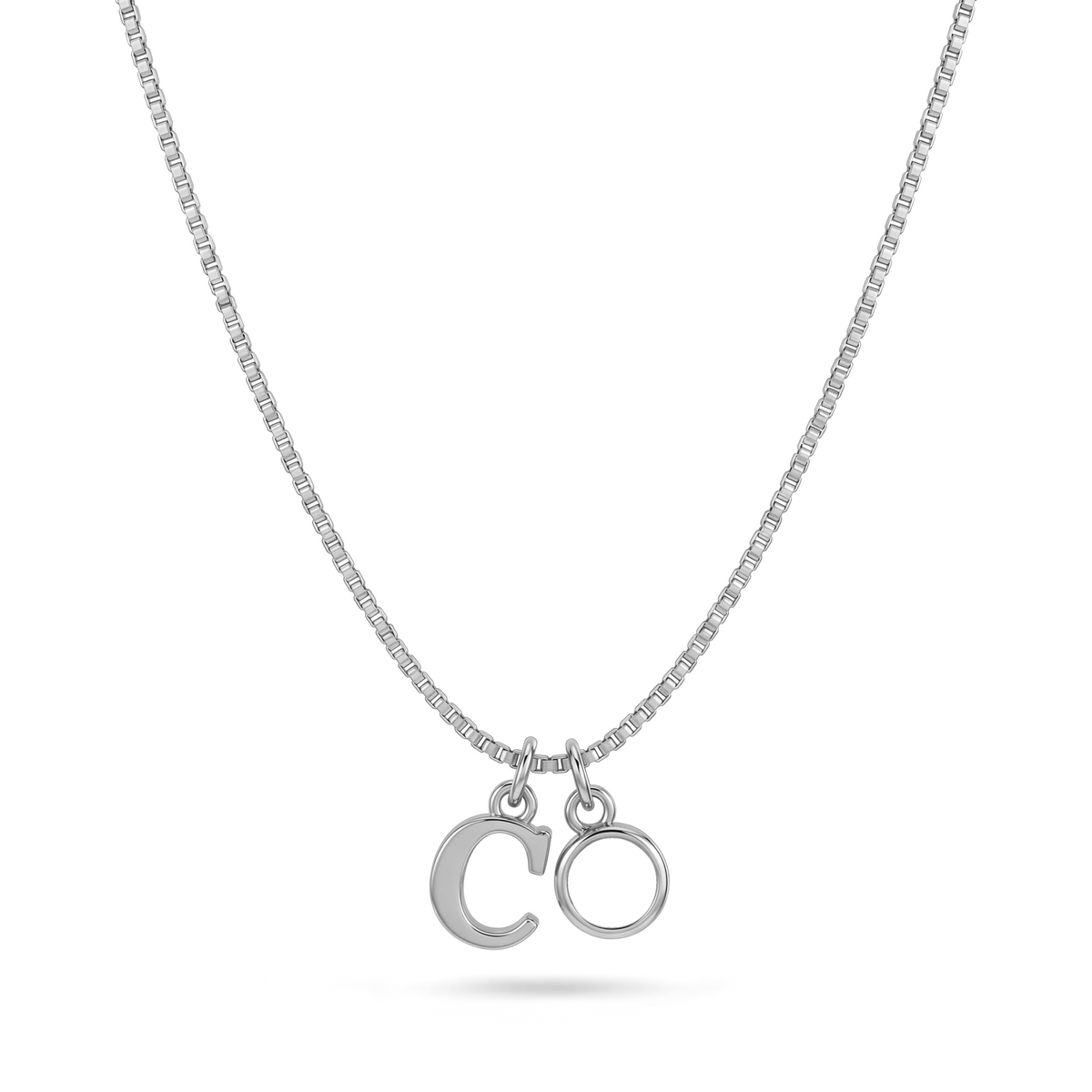 Initial Birthstone Necklace "Cora"
