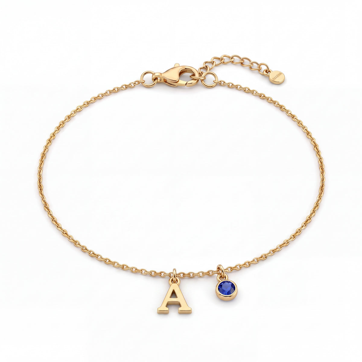 Initial Birthstone Bracelet "Eden"