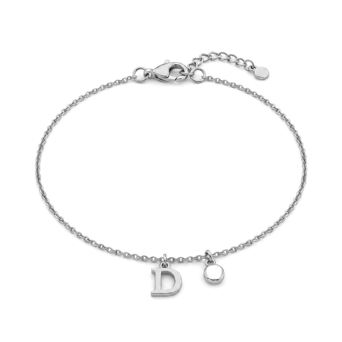 Initial Birthstone Bracelet "Eden"