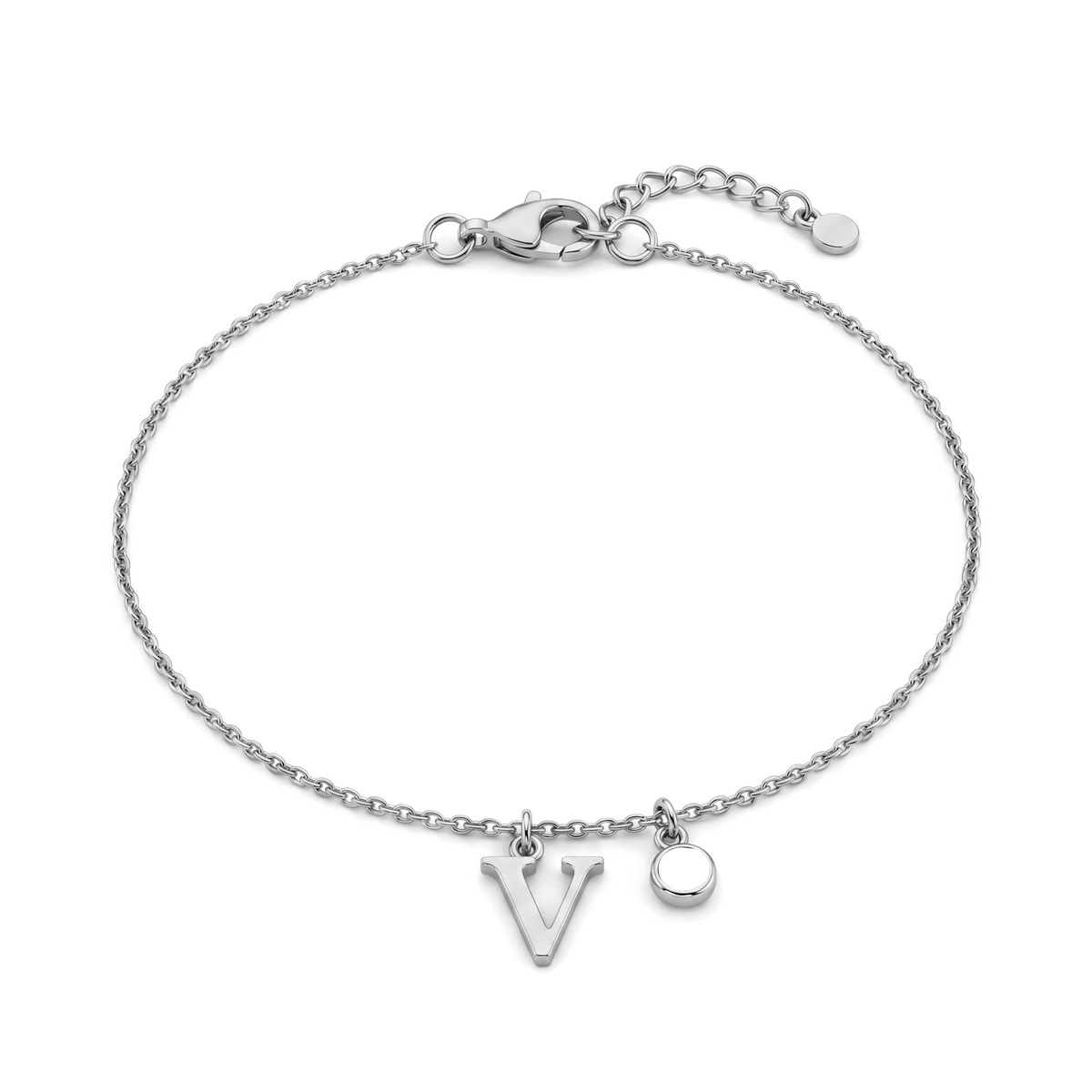 Initial Birthstone Bracelet "Eden"