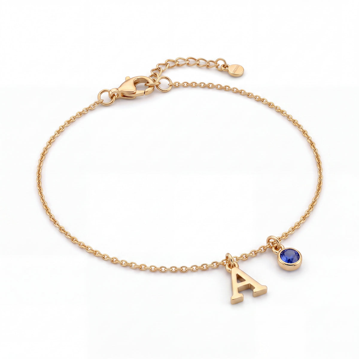 Initial Birthstone Bracelet "Eden"
