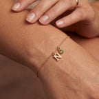 Initial Birthstone Bracelet "Eden"
