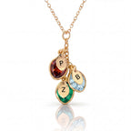 Initial Birthstone Necklace "Nova"