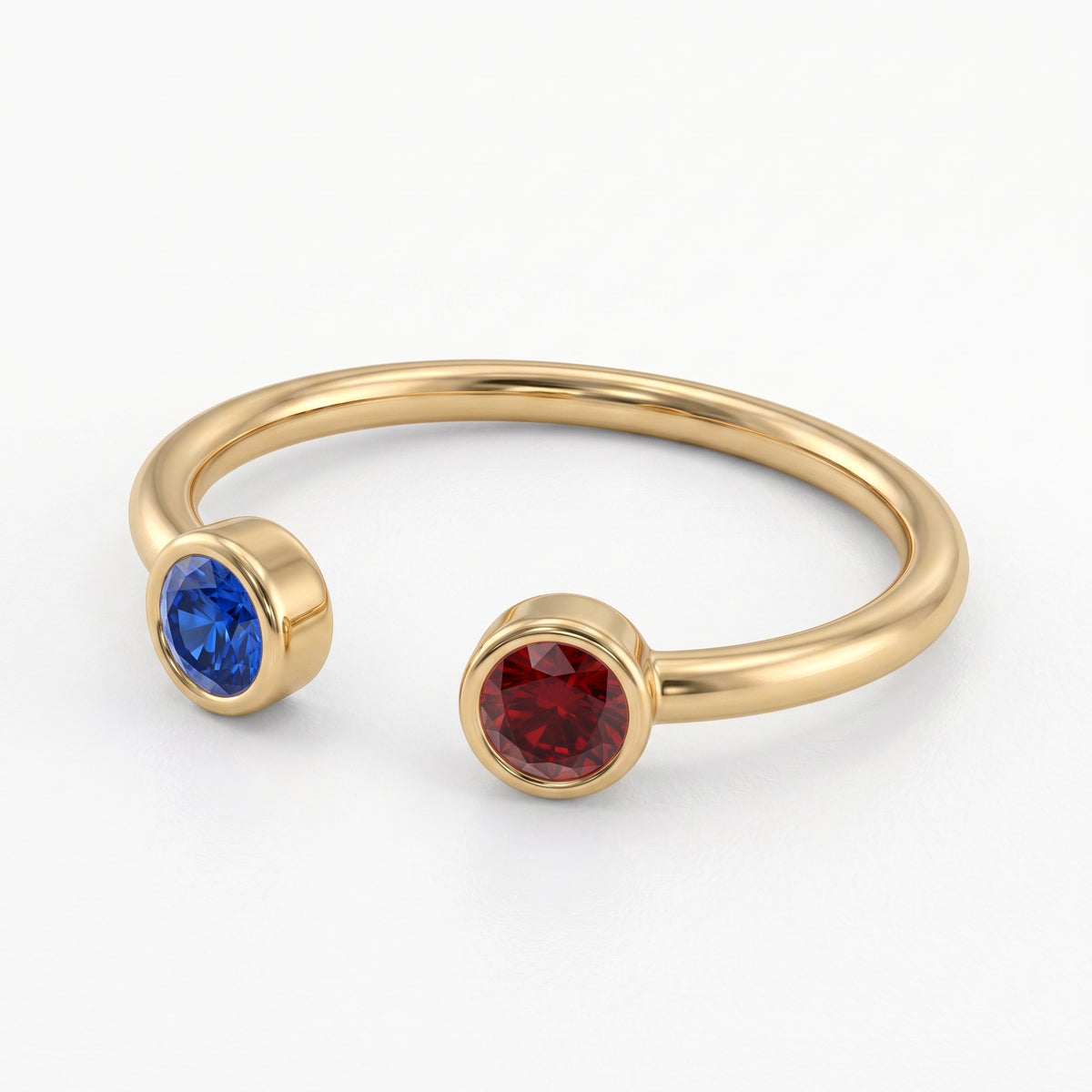 Adjustable BirthStone Ring "Cove"