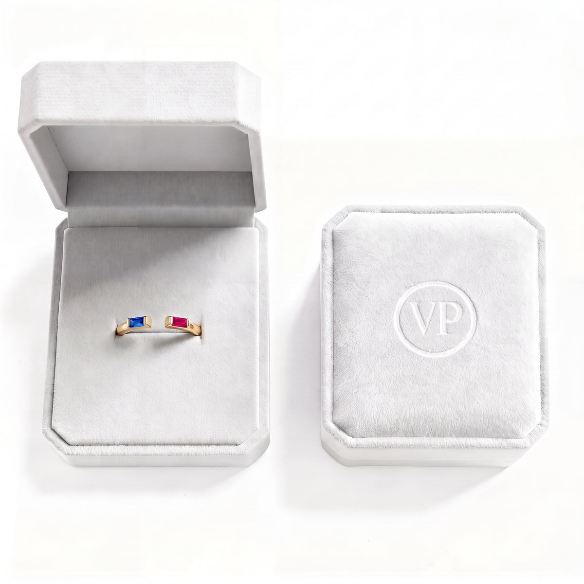 Adjustable BirthStone Ring "Ember"