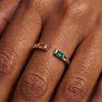 Adjustable BirthStone Ring "Ember"