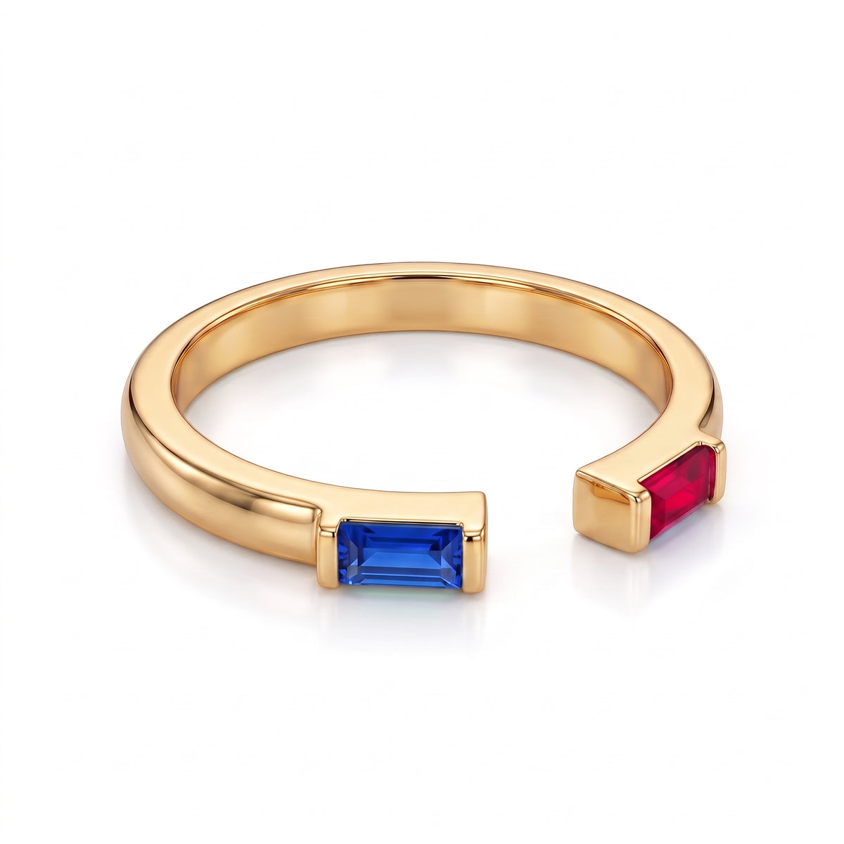 Adjustable BirthStone Ring "Ember"