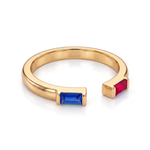 Adjustable BirthStone Ring "Ember"