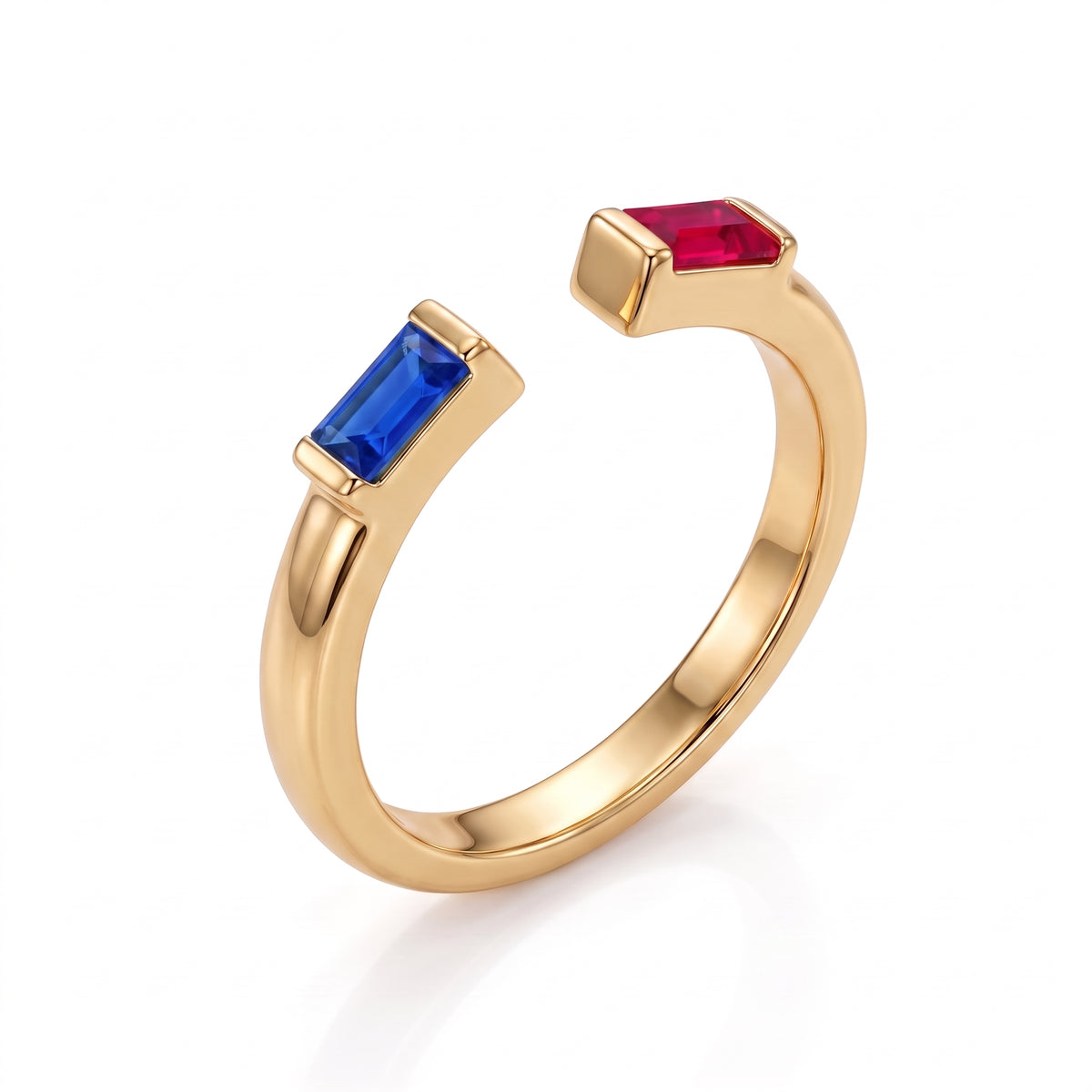 Adjustable BirthStone Ring "Ember"