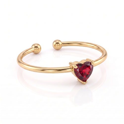Adjustable BirthStone Ring "Aria"