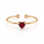 Adjustable BirthStone Ring "Aria"