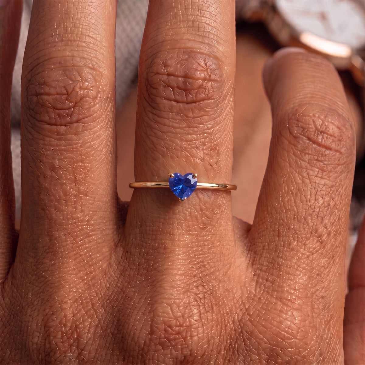 Adjustable BirthStone Ring "Aria"