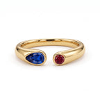 Adjustable BirthStone Ring "Iris"