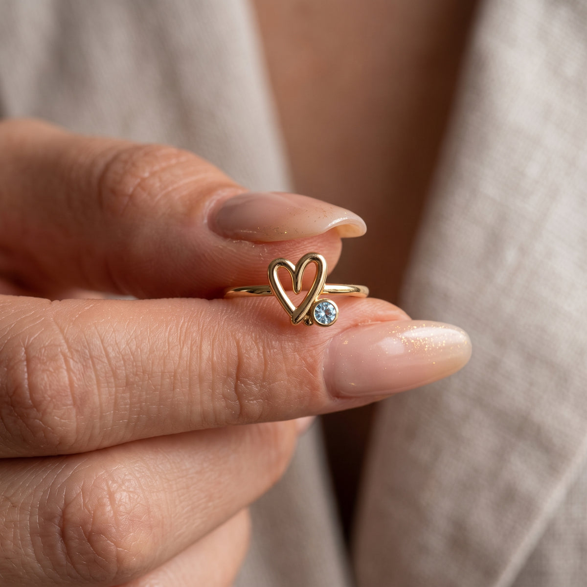 Adjustable BirthStone Ring "Mira"