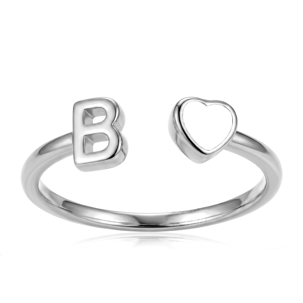 Adjustable Initial Birthstone Ring "Cleo"