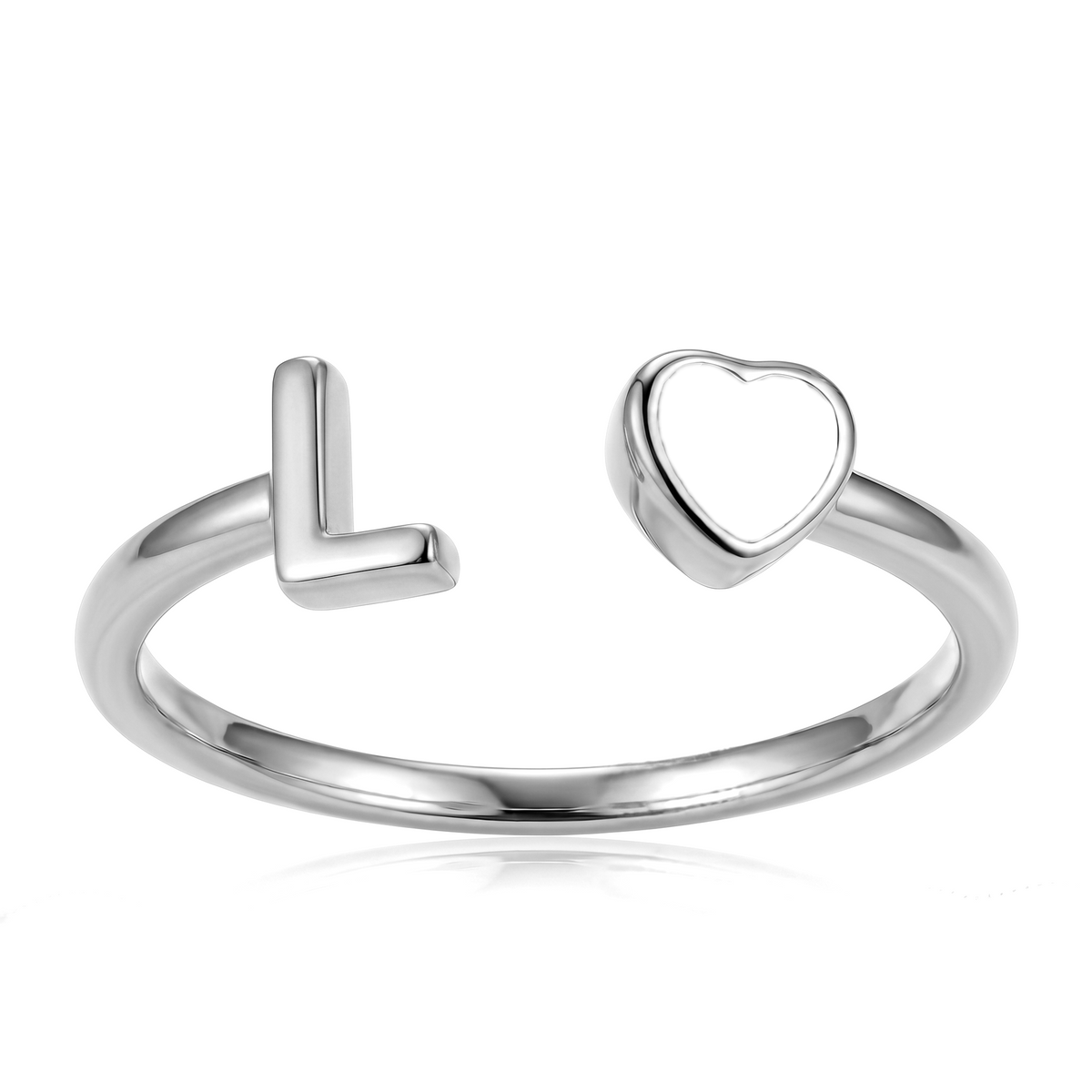 Adjustable Initial Birthstone Ring "Cleo"