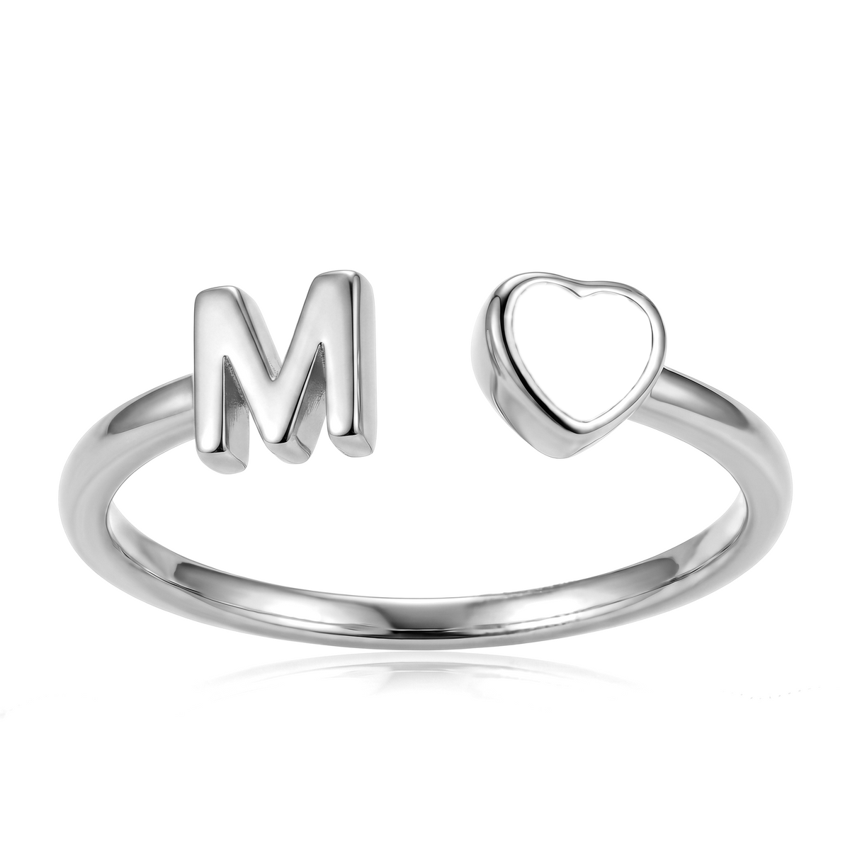 Adjustable Initial Birthstone Ring "Cleo"