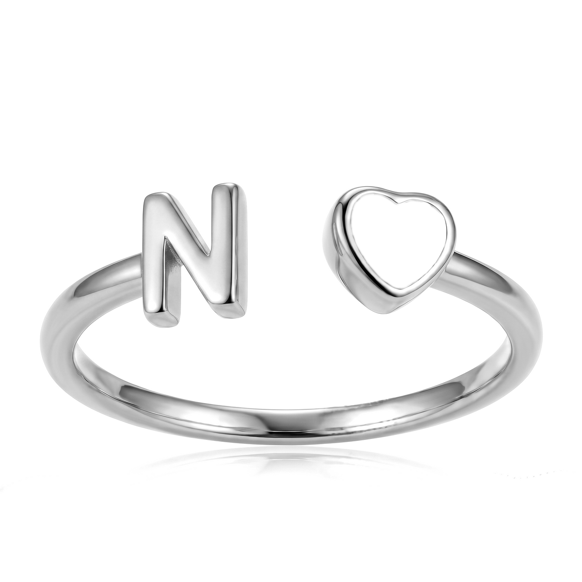 Adjustable Initial Birthstone Ring "Cleo"