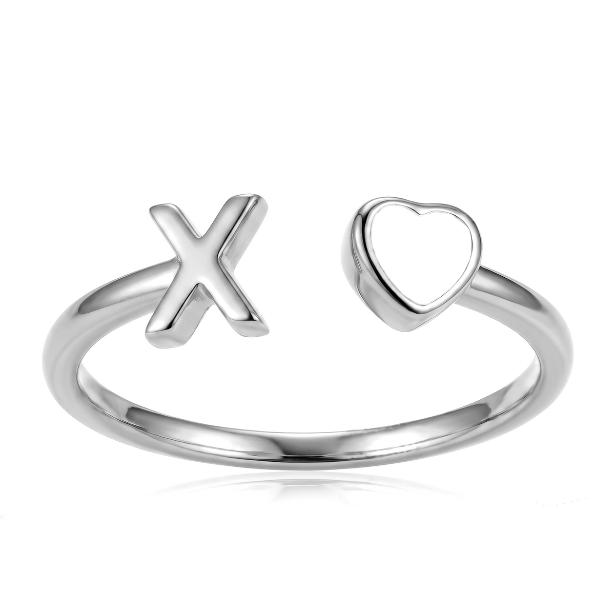 Adjustable Initial Birthstone Ring "Cleo"