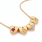 Initial Birthstone Necklace "Lila"