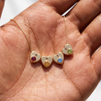 Initial Birthstone Necklace "Lila"