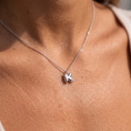 Initial Birthstone Necklace "Faye"