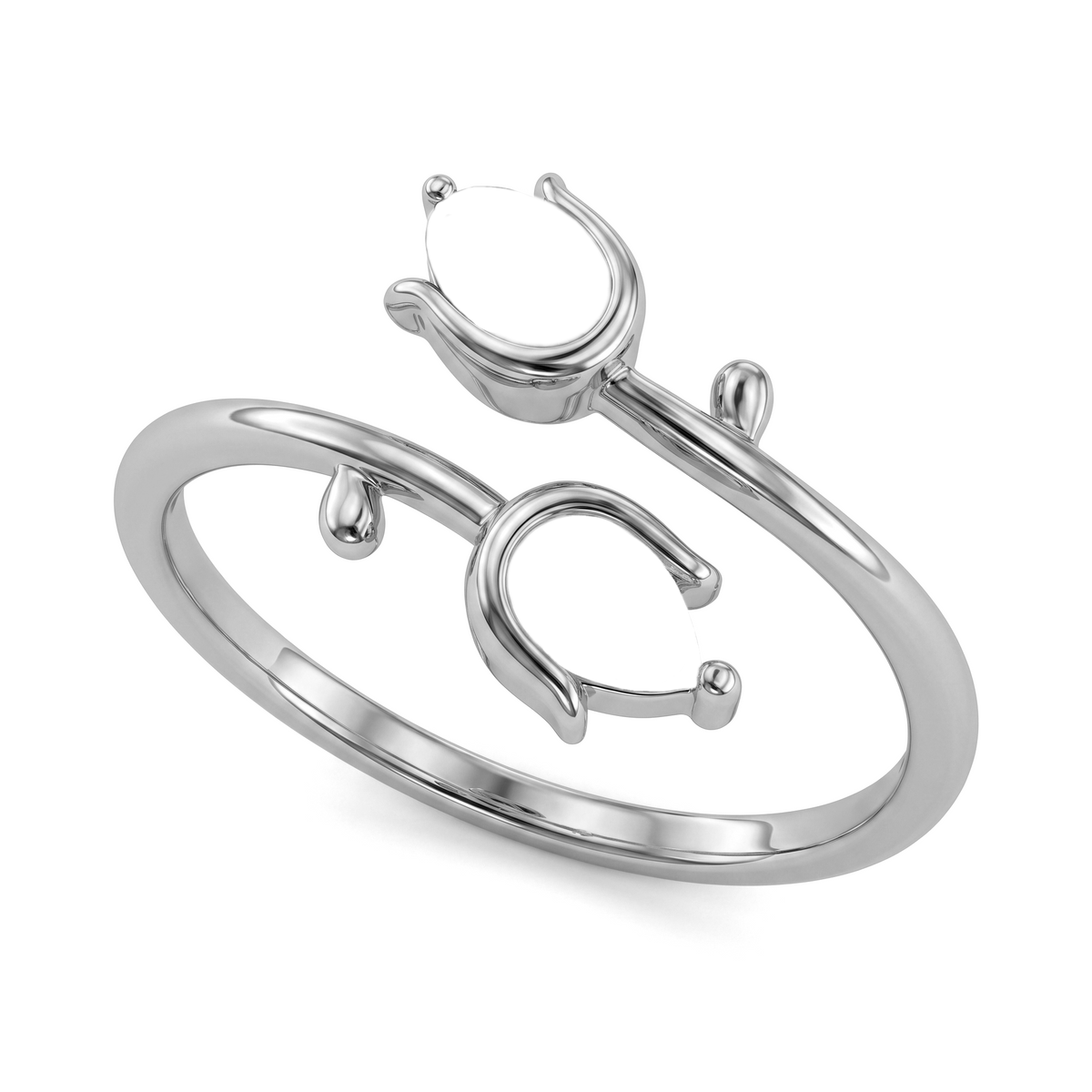 Adjustable BirthStone Ring "Tulip"